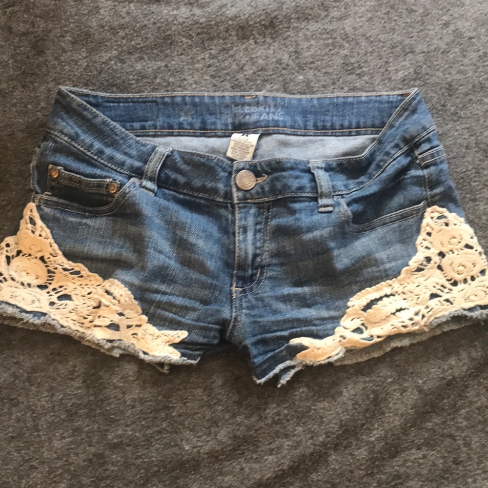 Denim shorts